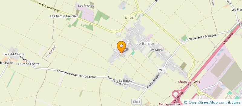 localisation de l'entreprise LA BARDONNIERE  LE BARDON