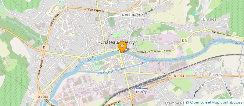 localisation de l'entreprise LA BARINE à CHATEAU-THIERRY