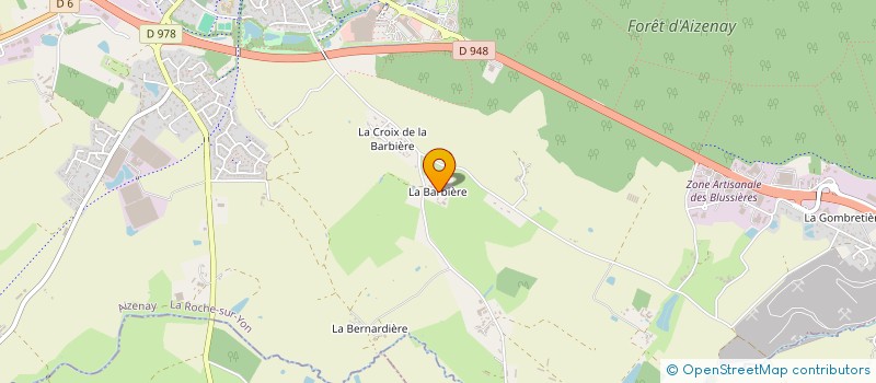 localisation de l'entreprise LA BAROIRE  AIZENAY