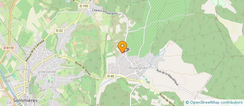 localisation de l'entreprise LA BARONIE  AUJARGUES