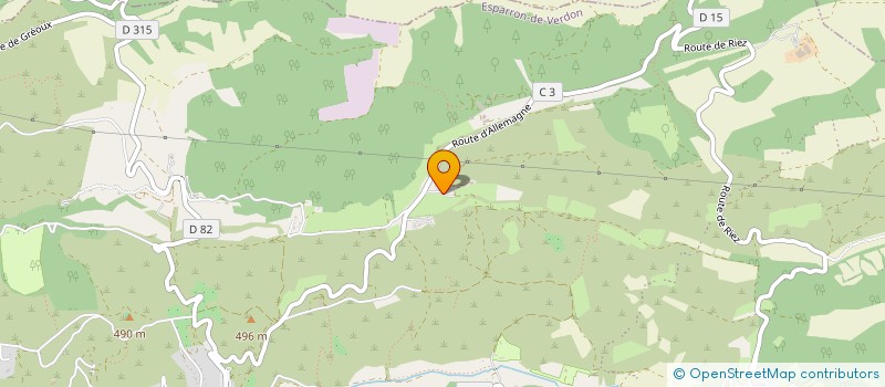 localisation de l'entreprise LA BARONNE  GREOUX-LES-BAINS