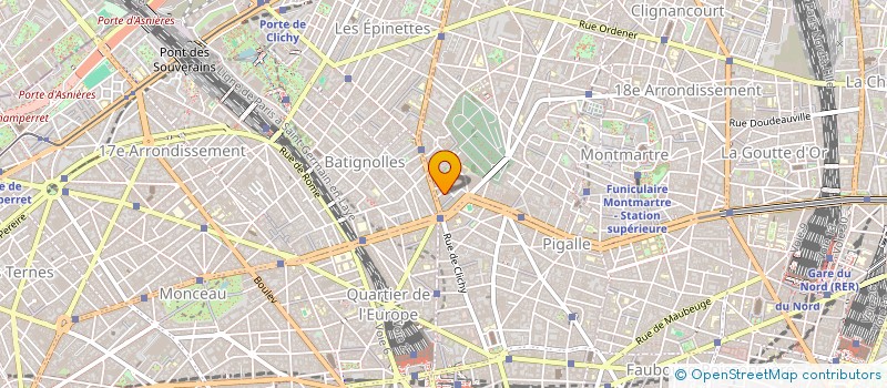 localisation de l'entreprise LA BARONNE  PARIS