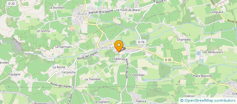 localisation de l'entreprise LA BARONNE à PORTE-DES-PIERRES-DOREES