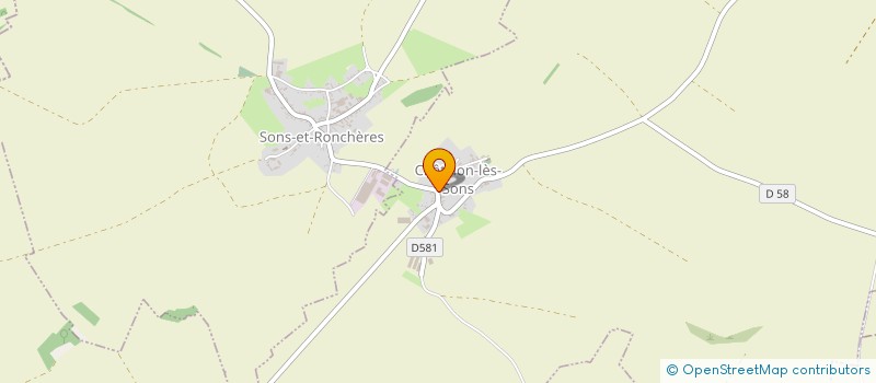 localisation de l'entreprise LA BARONNE  CHATILLON-LES-SONS