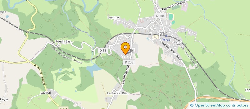 localisation de l'entreprise LA BARONNE à YTRAC