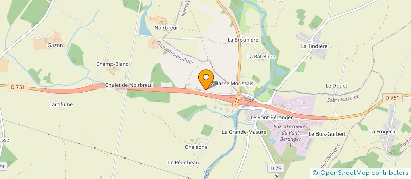 localisation de l'entreprise LA BARONNERIE à CHAUMES-EN-RETZ