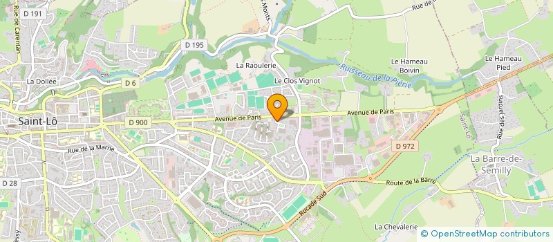 localisation de l'entreprise LA BARONNERIE - BEHOURD SAINT LO-AGNEAUX  SAINT-LO