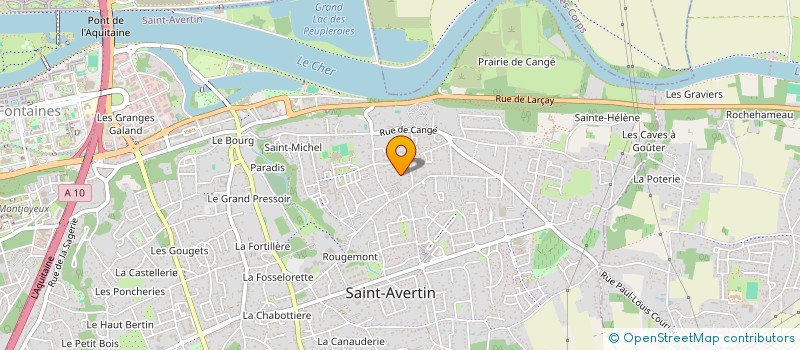 localisation de l'entreprise LA BARONNIE  SAINT AVERTIN
