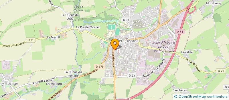 localisation de l'entreprise LA BARONNIE  VILLERS-BOCAGE