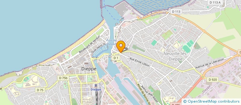 localisation de l'entreprise LA BARONNIE OUF  DIEPPE