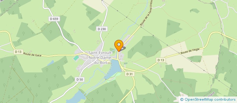 localisation de l'entreprise LA BARONNIERE à SAINT-EVROULT-NOTRE-DAME-DU-BOIS
