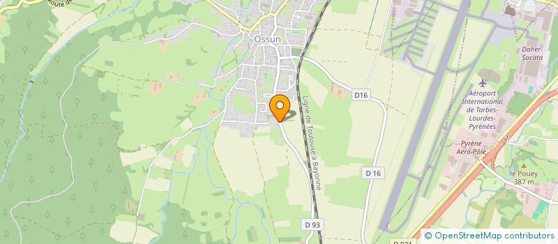 localisation de l'entreprise LA BAROUDE  OSSUN