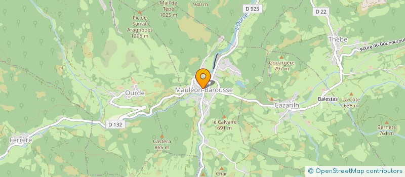 localisation de l'entreprise LA BAROUSSAISE  MAULEON-BAROUSSE