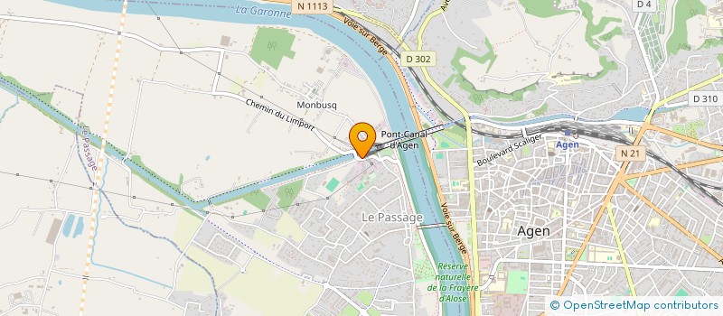 localisation de l'entreprise LA BARQUE AGENAISE à LE PASSAGE