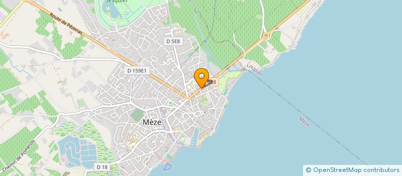 localisation de l'entreprise LA BARQUE BLEUE à MEZE