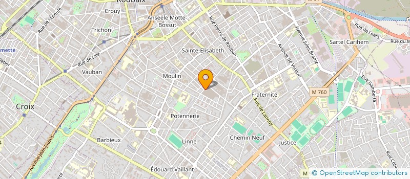 localisation de l'entreprise LA BARQUE THEATRE  ROUBAIX