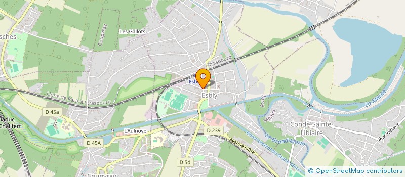 localisation de l'entreprise LA BARQUES AUX LIVRES  ESBLY