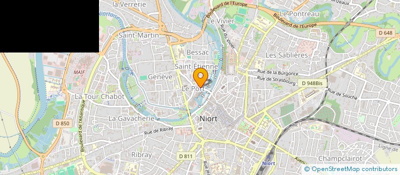 localisation de l'entreprise LA BARQUETTE  NIORT