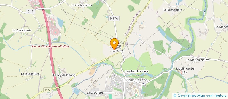 localisation de l'entreprise LA BARRE à CHAVAGNES-EN-PAILLERS
