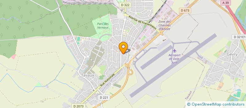 localisation de l'entreprise LA BARRE  TAVAUX