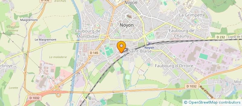 localisation de l'entreprise LA BARRICA  NOYON