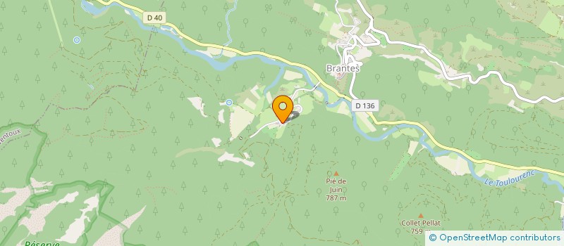 localisation de l'entreprise LA BARRIERE  BRANTES