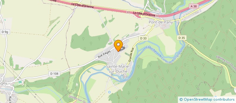 localisation de l'entreprise LA BARRIERE  SAINTE-MARIE-SUR-OUCHE
