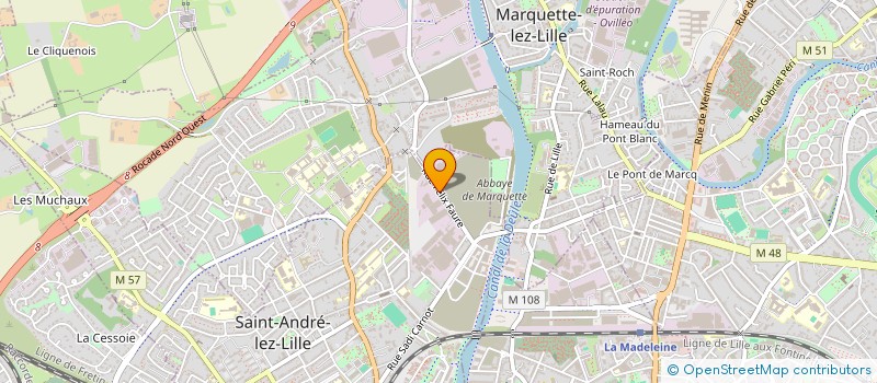 localisation de l'entreprise LA BARRIERE  SAINT-ANDRE-LEZ-LILLE