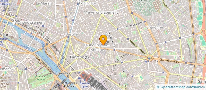 localisation de l'entreprise LA BARRIERE BLANCHE  PARIS