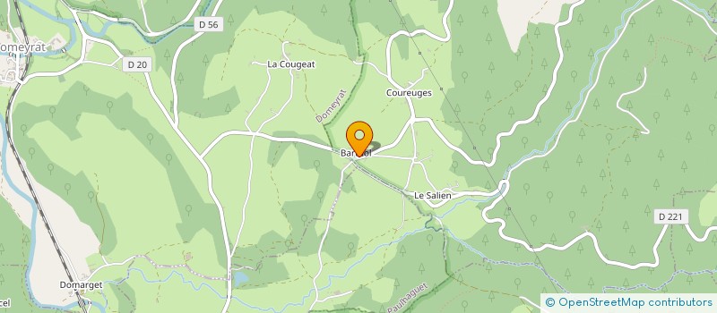 localisation de l'entreprise LA BARTHE  DOMEYRAT