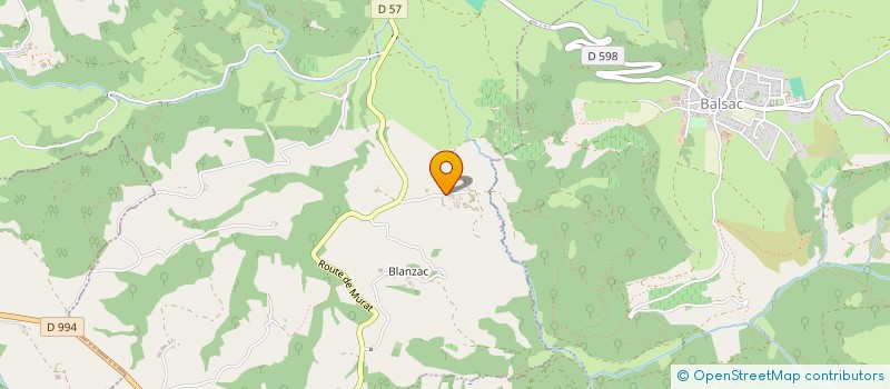 localisation de l'entreprise LA BARTHE DE BRUEJOULS à CLAIRVAUX-D AVEYRON