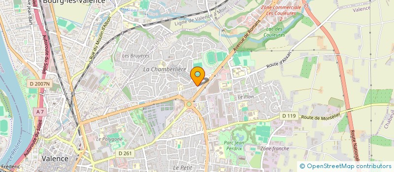 localisation de l'entreprise LA BARULIERE à VALENCE