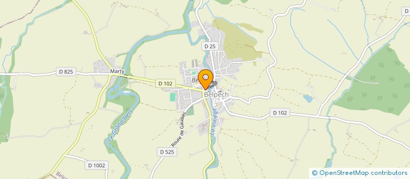 localisation de l'entreprise LA BASCULE  BELPECH