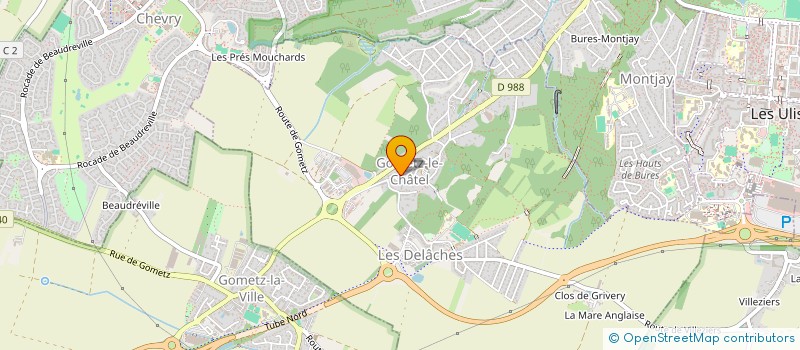 localisation de l'entreprise LA BASCULE  GOMETZ-LE-CHATEL