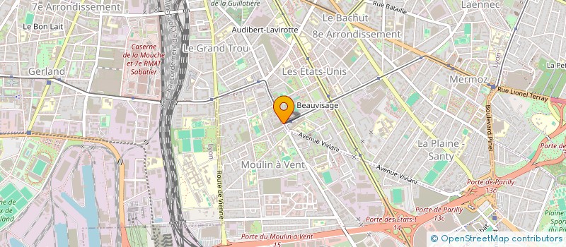 localisation de l'entreprise LA BASCULE II  VENISSIEUX