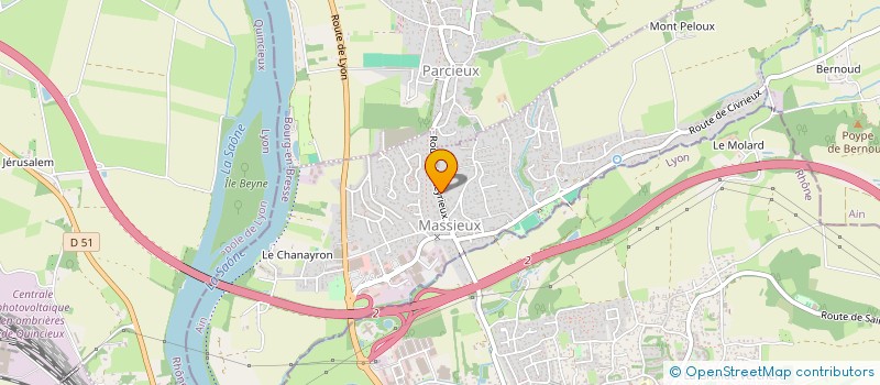 localisation de l'entreprise LA BASE  MASSIEUX