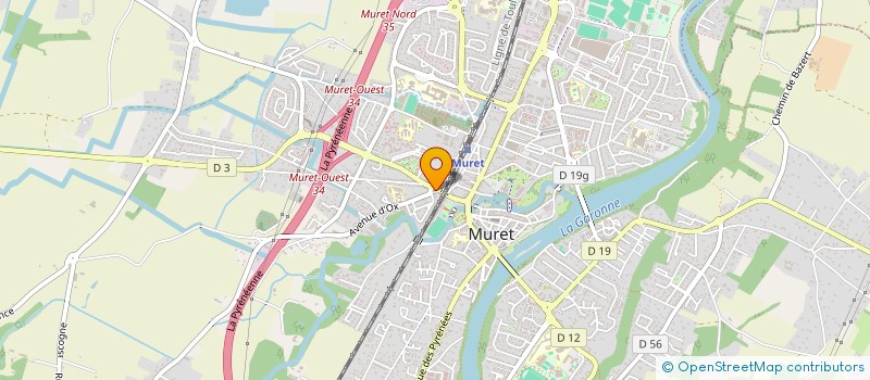 localisation de l'entreprise LA BASE à MURET