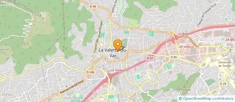 localisation de l'entreprise LA BASE à LA VALETTE-DU-VAR
