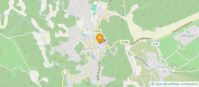 localisation de l'entreprise LA BASE  BARJOLS