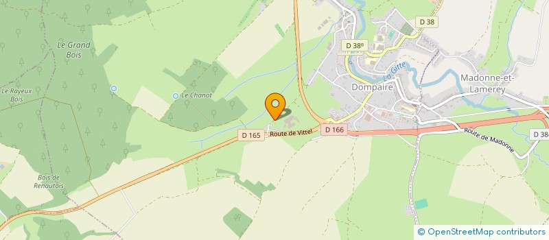 localisation de l'entreprise LA BASE DE BOUZEY  DOMPAIRE