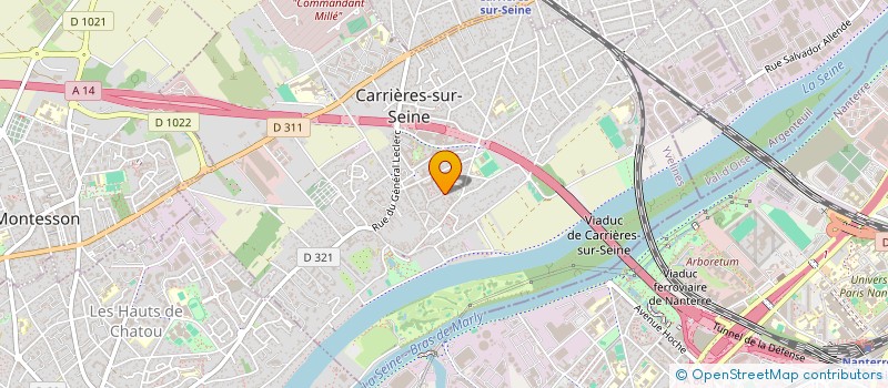 localisation de l'entreprise LA BASE P.  CARRIERES-SUR-SEINE