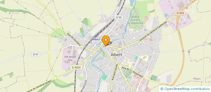 localisation de l'entreprise LA BASILIQUE à ALBERT