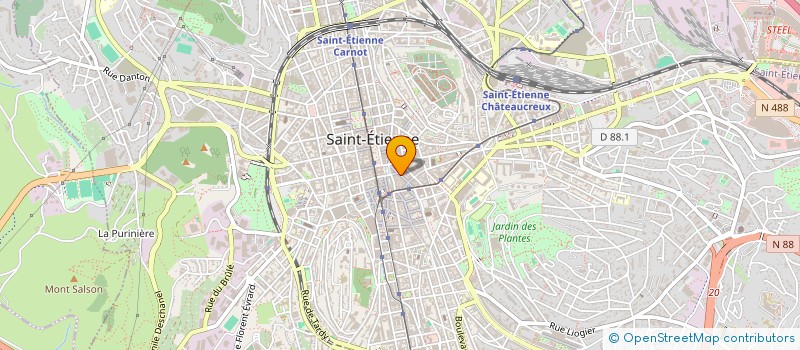 localisation de l'entreprise LA BASKETERIE à SAINT-ETIENNE