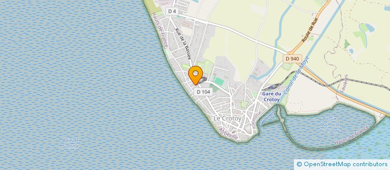 localisation de l'entreprise LA BASS'IEU  LE CROTOY