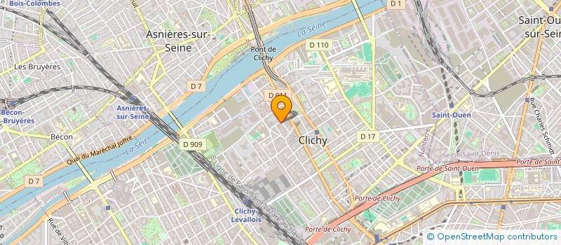 localisation de l'entreprise LA BASSANO SPFPL à CLICHY