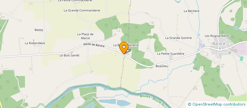 localisation de l'entreprise LA BASSE BAINERIE à TIERCE