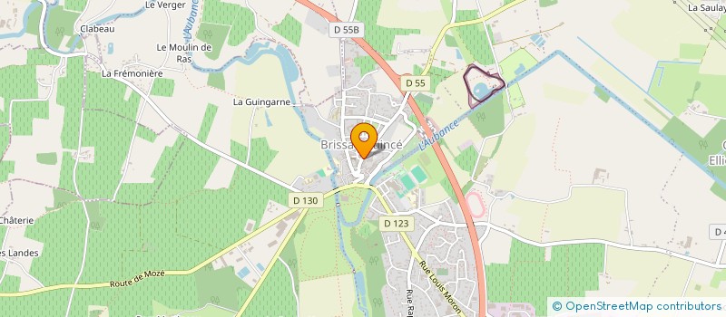 localisation de l'entreprise LA BASSE COUR à BRISSAC LOIRE AUBANCE