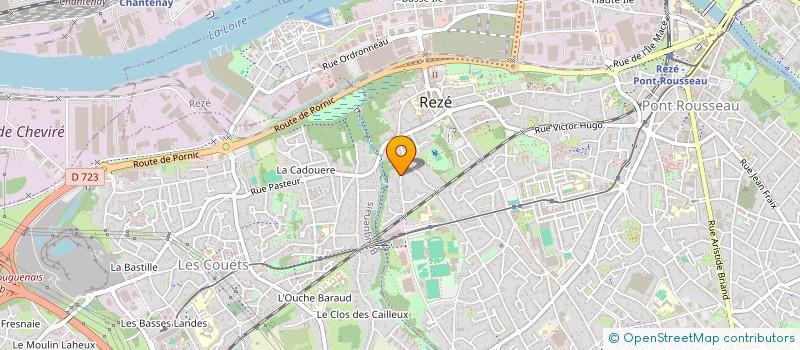 localisation de l'entreprise LA BASSE-COUR  REZE