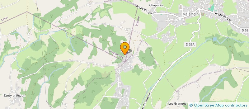 localisation de l'entreprise LA BASSE COUR BIO à CHAPONNAY