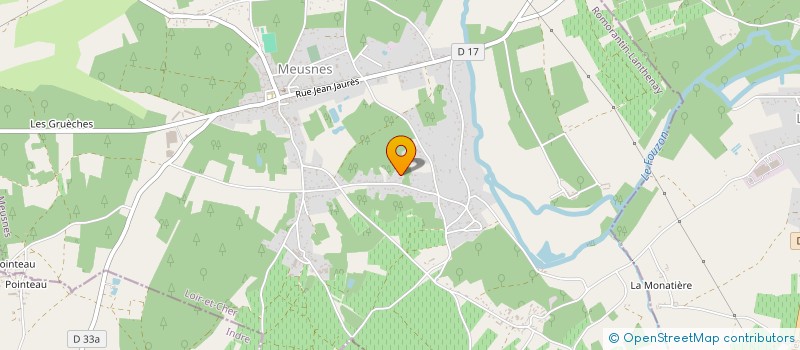 localisation de l'entreprise LA BASSE COUR DU LOIR ET CHER  MEUSNES